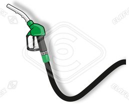 Icon / Clipart<br />Petrol Station Nozzle & Hose (green)